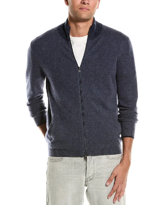 Autumn Cashmere Marled Trim Cashmere Cardigan