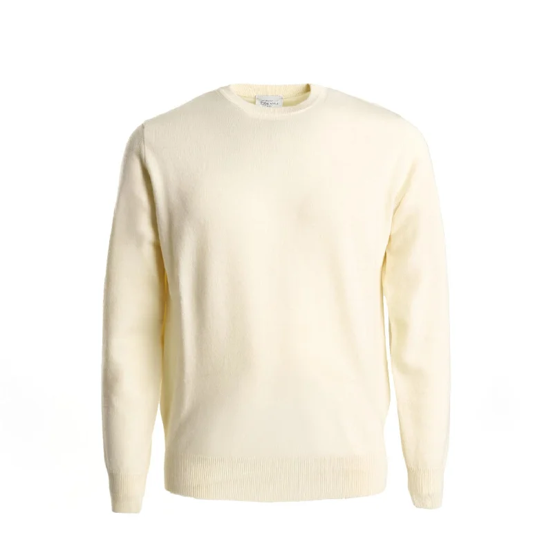 WHITE CREWNECK SWEATER