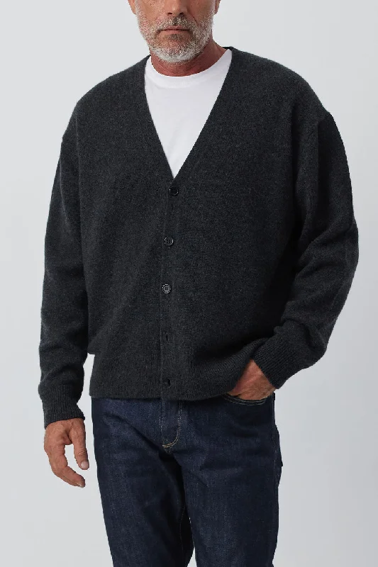 Mens Relaxed Cashmere Cardigan