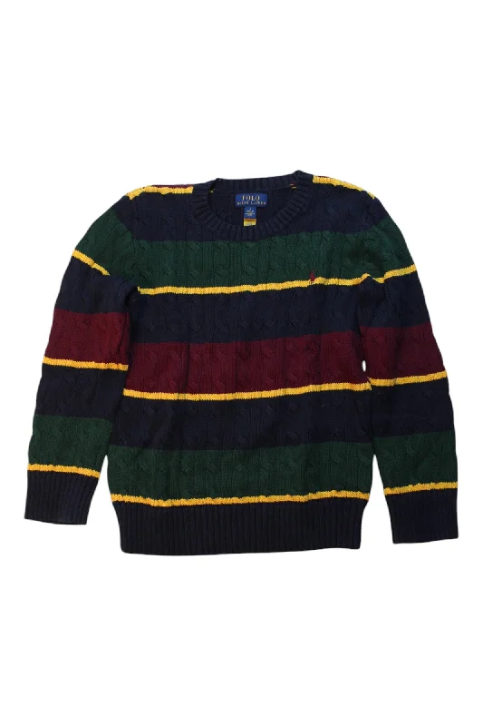 Polo Ralph Lauren Striped Knit Sweater, Size 7Y