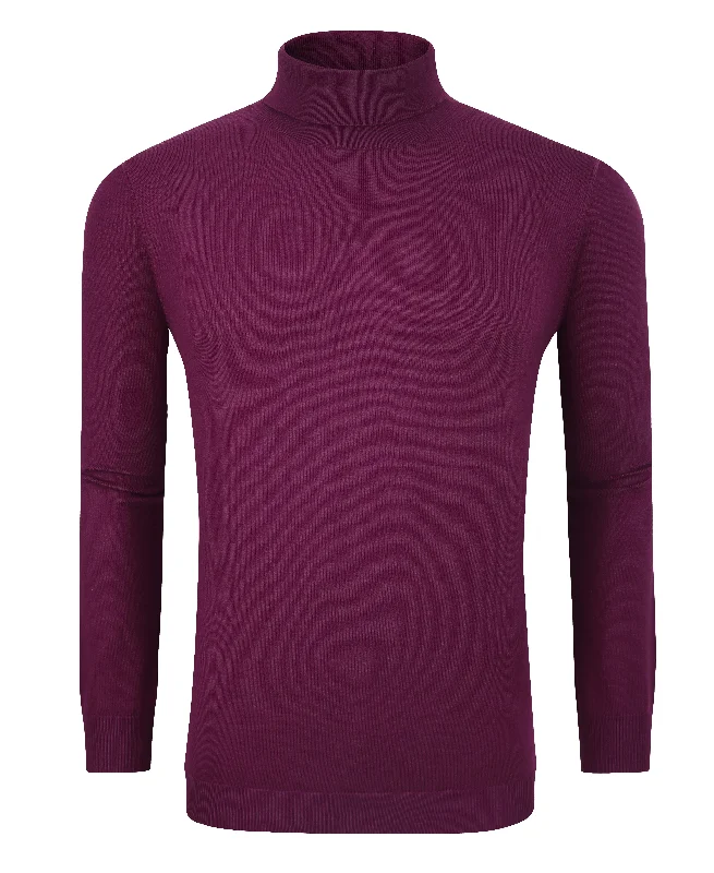 Tom Baine Slim Fit Performance Cotton Turtle Neck