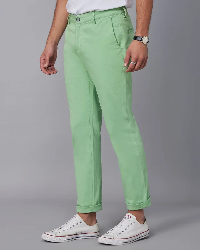 Weekend Vibe Stretch Chinos - Light Green