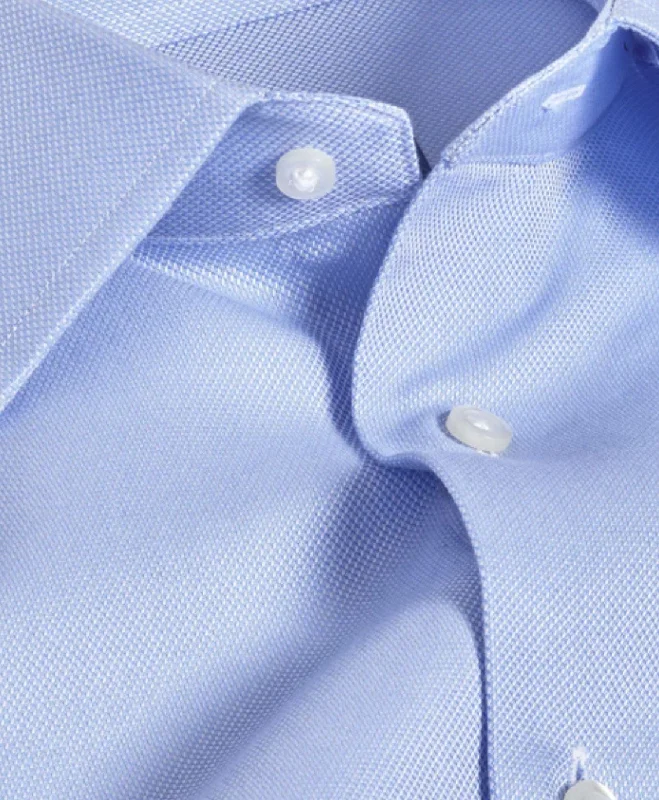 David Donahue Blue Royal Oxford Regular Fit Dress Shirt