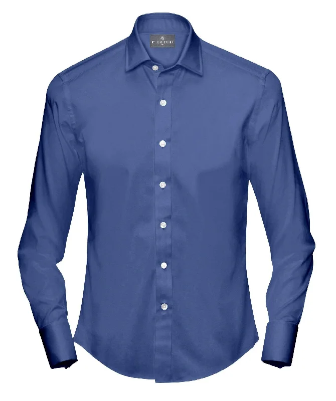 French Blue Dress Shirt for Men