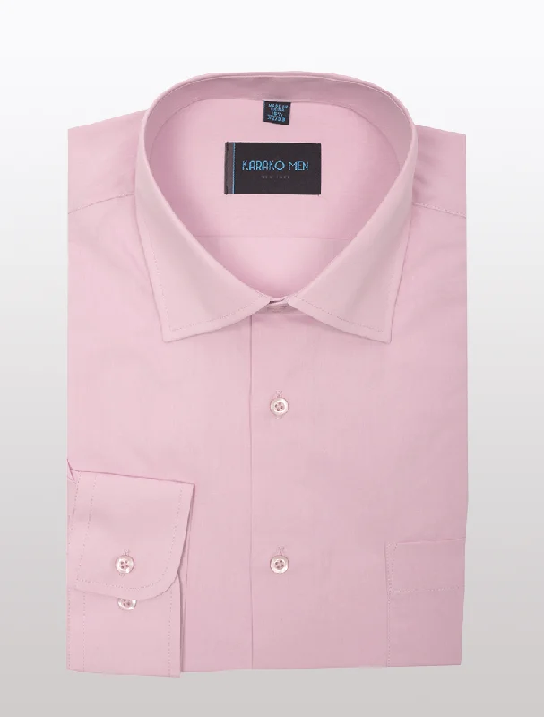 Karako Men Pink Modern Fit Dress Shirt