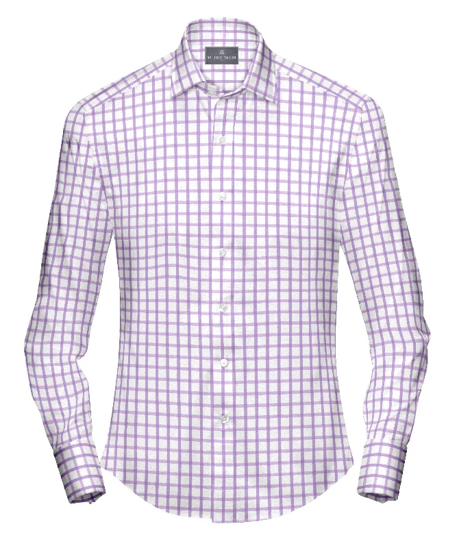 Lilac Check Dress Shirt