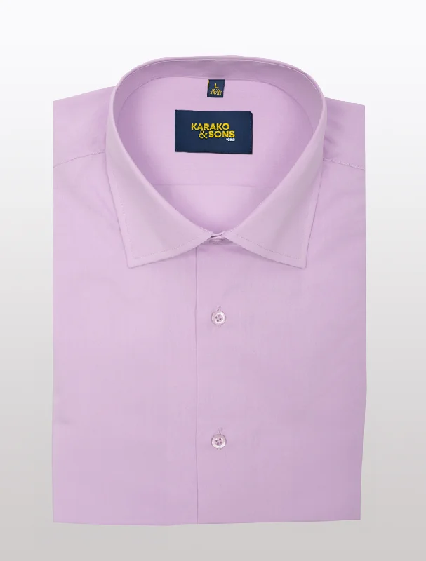 Men's Lavender Bamboo Wrinkle-Free Slim Fit Dress Shirt