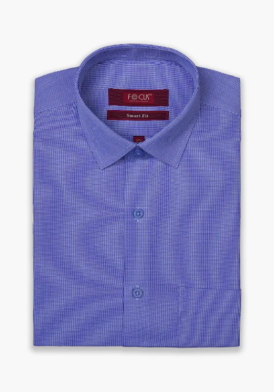 Navy Check Dress Shirt