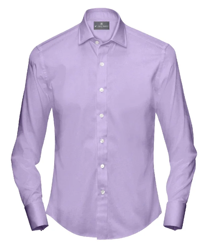 Purple Twill Dress Shirt