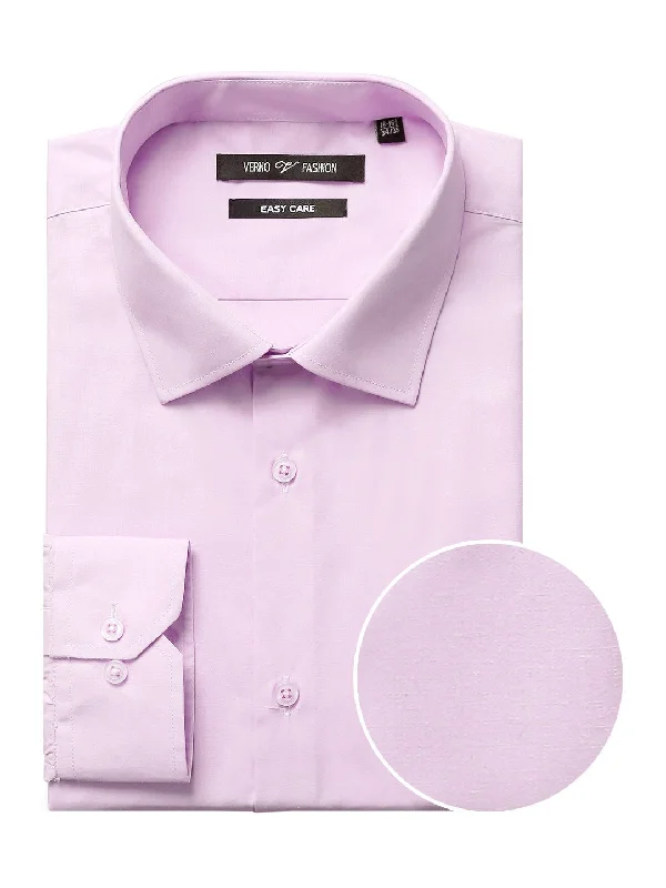 Men's Classic Fit Long Sleeve Travel Easy-Care Cotton Dress Shirt