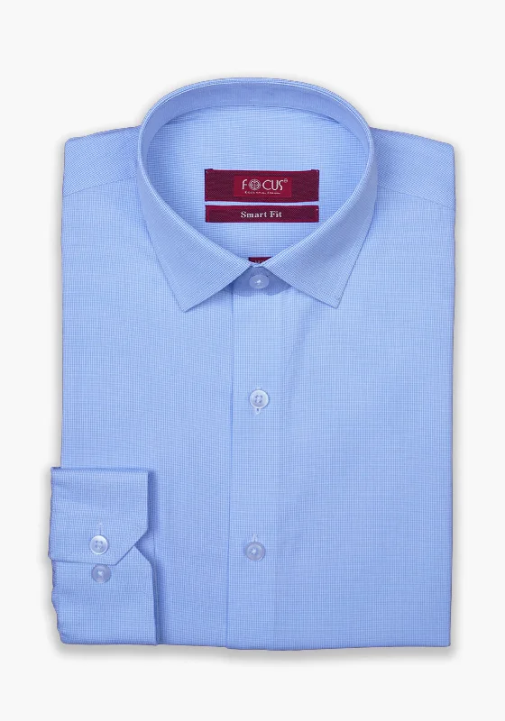 Sky Small Check Dress Shirt