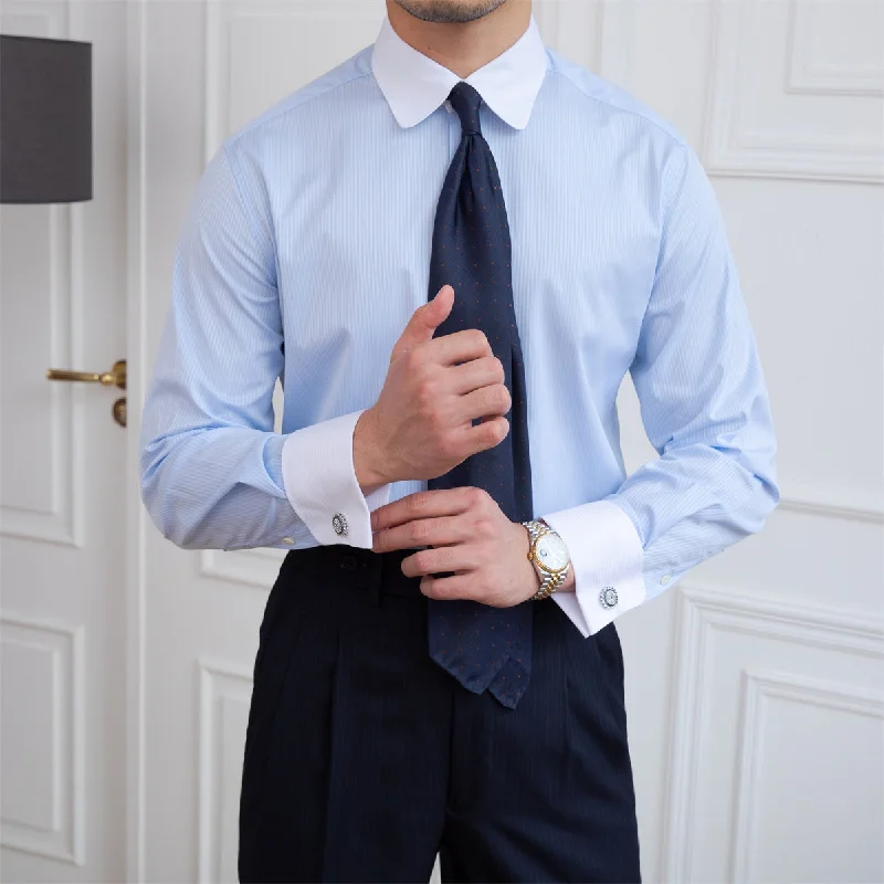 Wall Street Striped Business Shirt