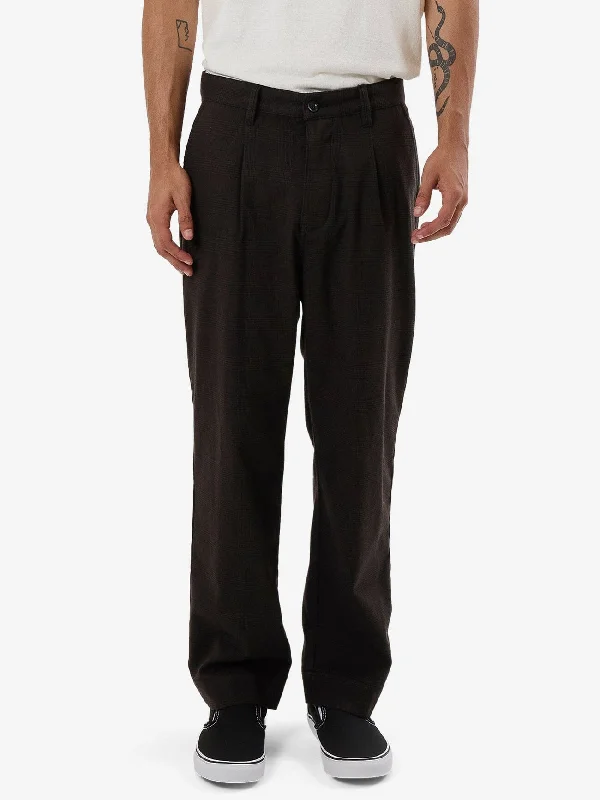 Jacob Plaid Pant - Brown