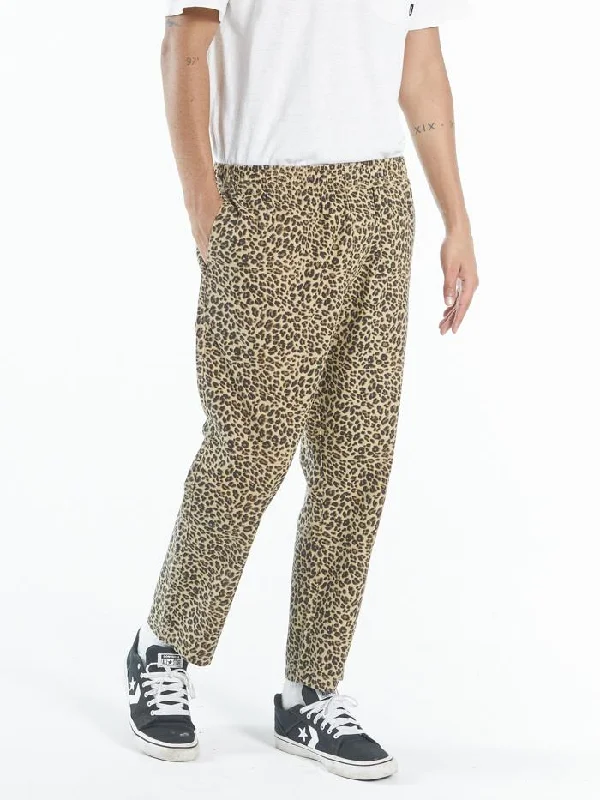 Mild Animal Chopped Elastic Surf Pant - Tan