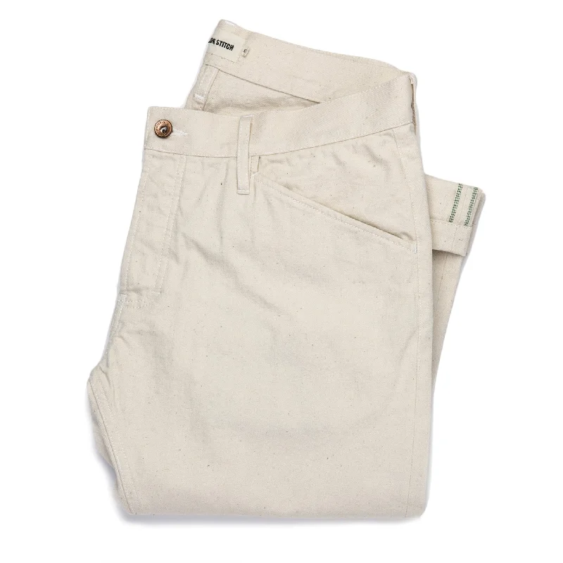 The Camp Pant in Organic Natural Selvage