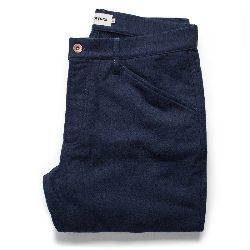 The Camp Pant in Navy Moleskin