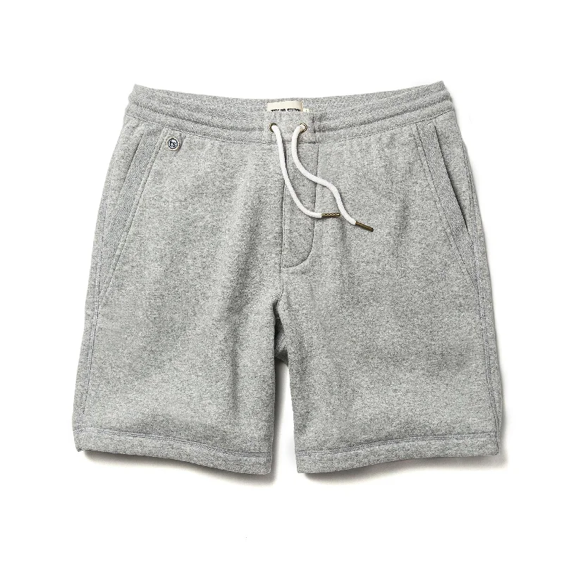 The Heavy Bag Short in Heather Grey Fleece