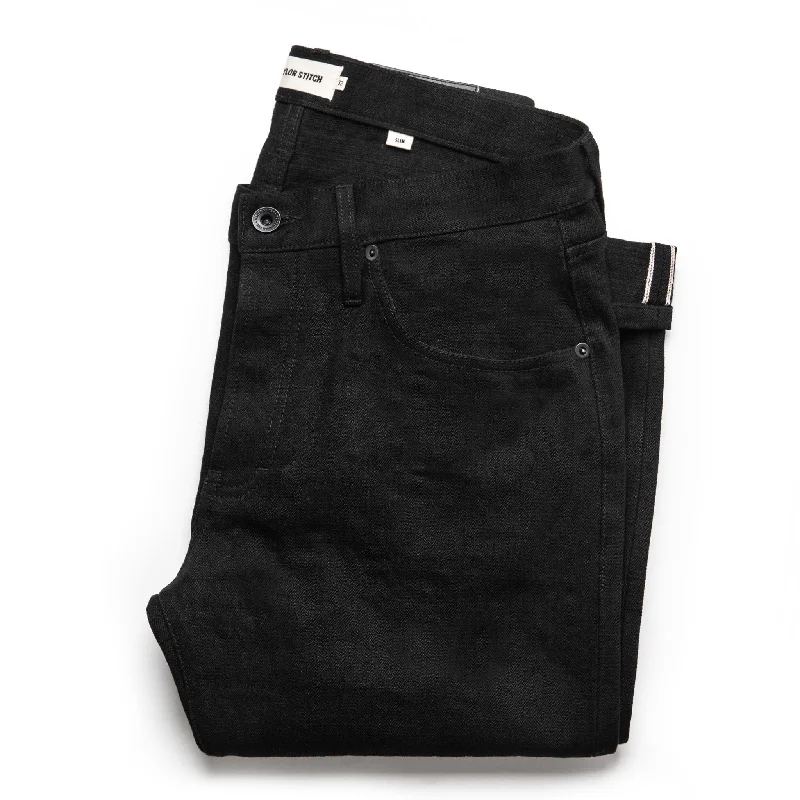 The Slim Jean in Black Selvage